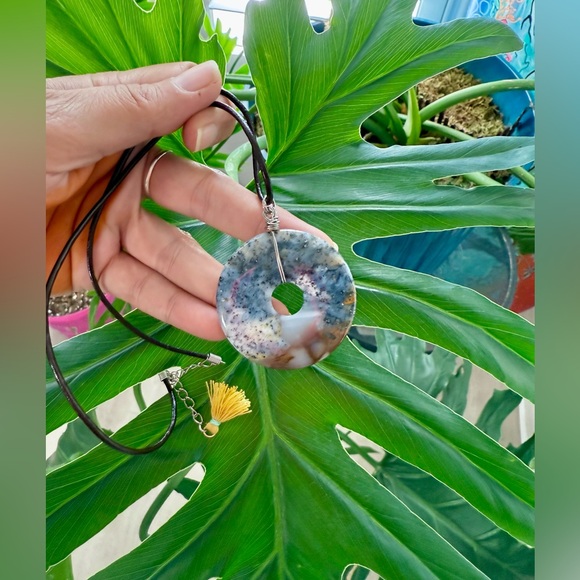 Dendritic Opal necklace - Picture 5 of 8